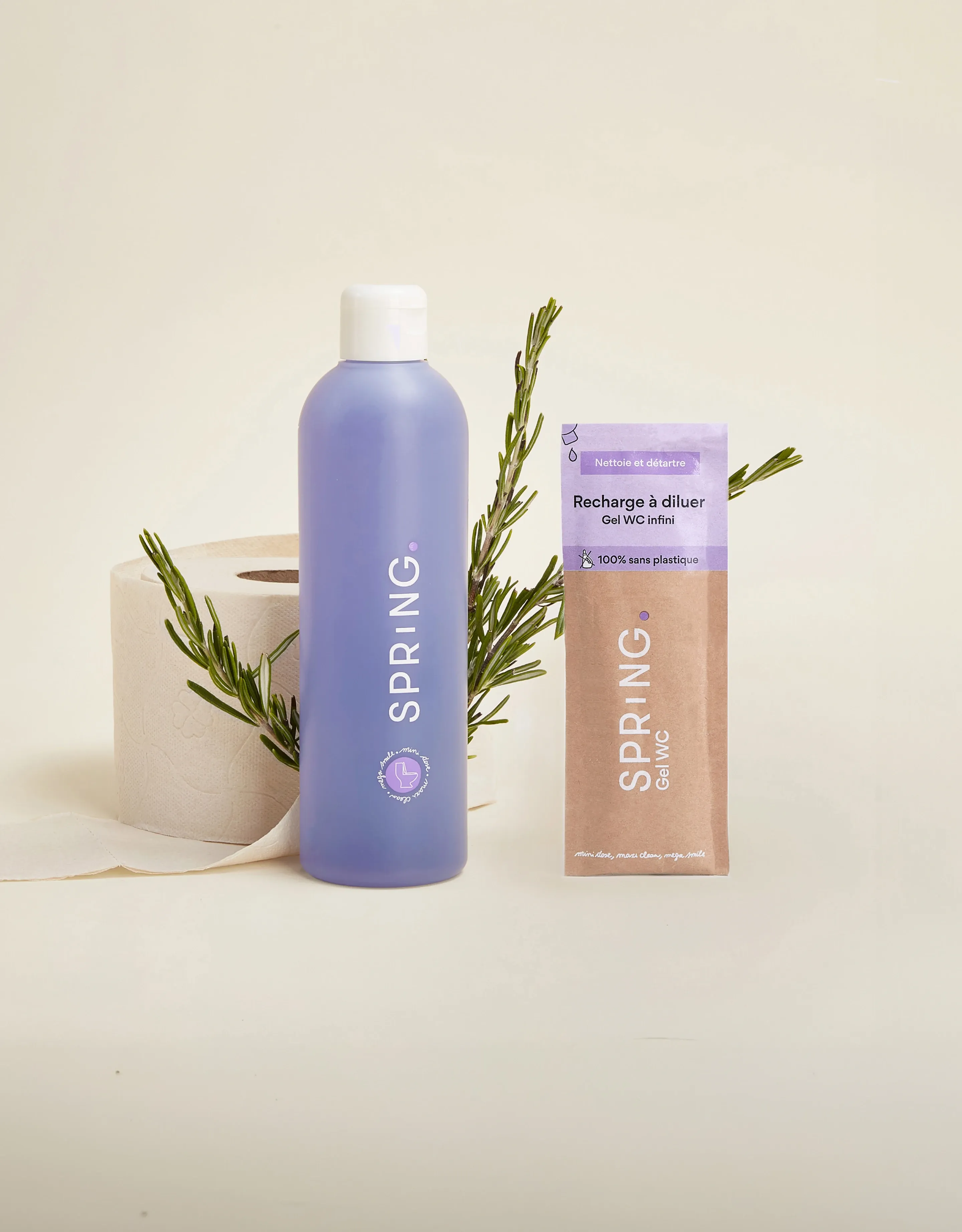 Bouteille + 3 recharges gel WC
