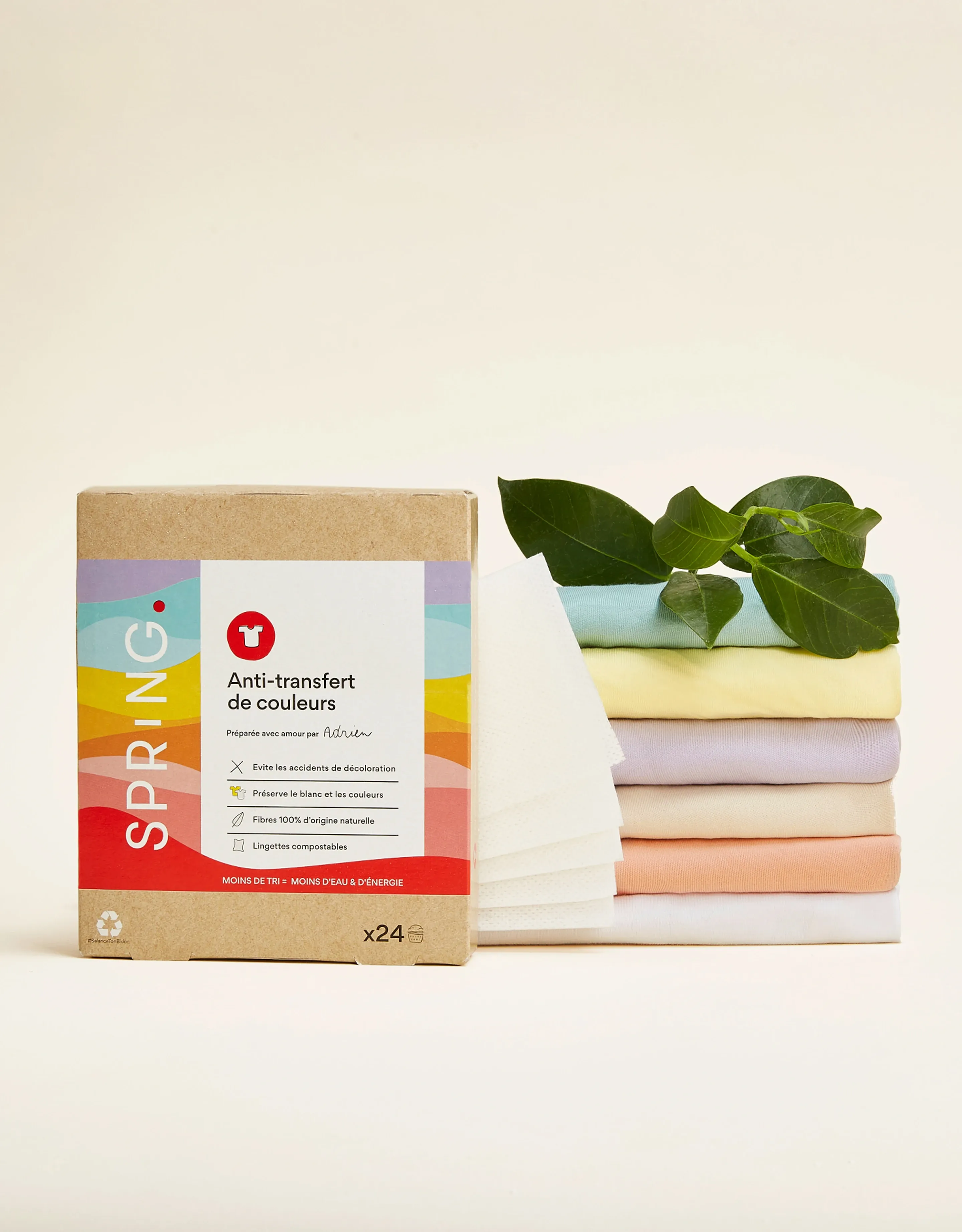 Lingettes anti-transfert de couleurs