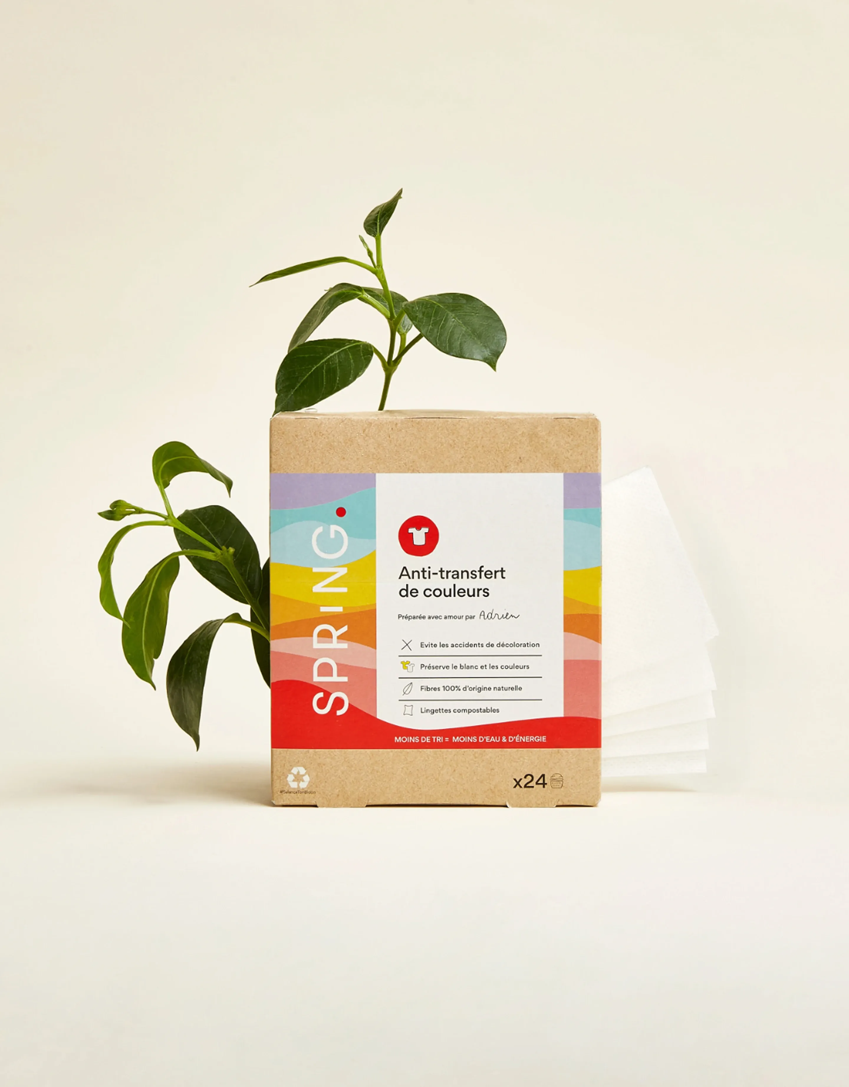 Lingettes anti-transfert de couleurs
