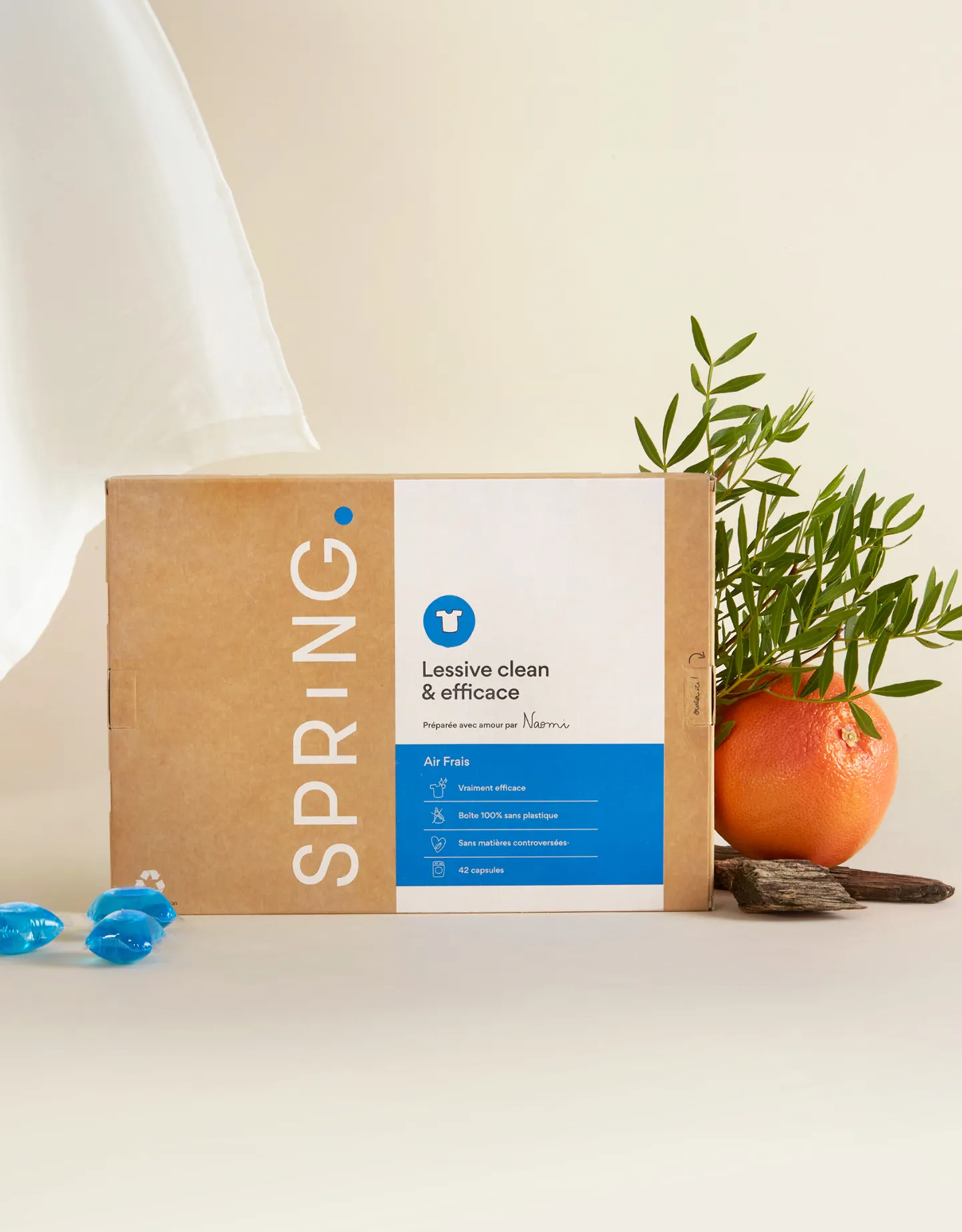 pack de lessive fleur poudrée de face