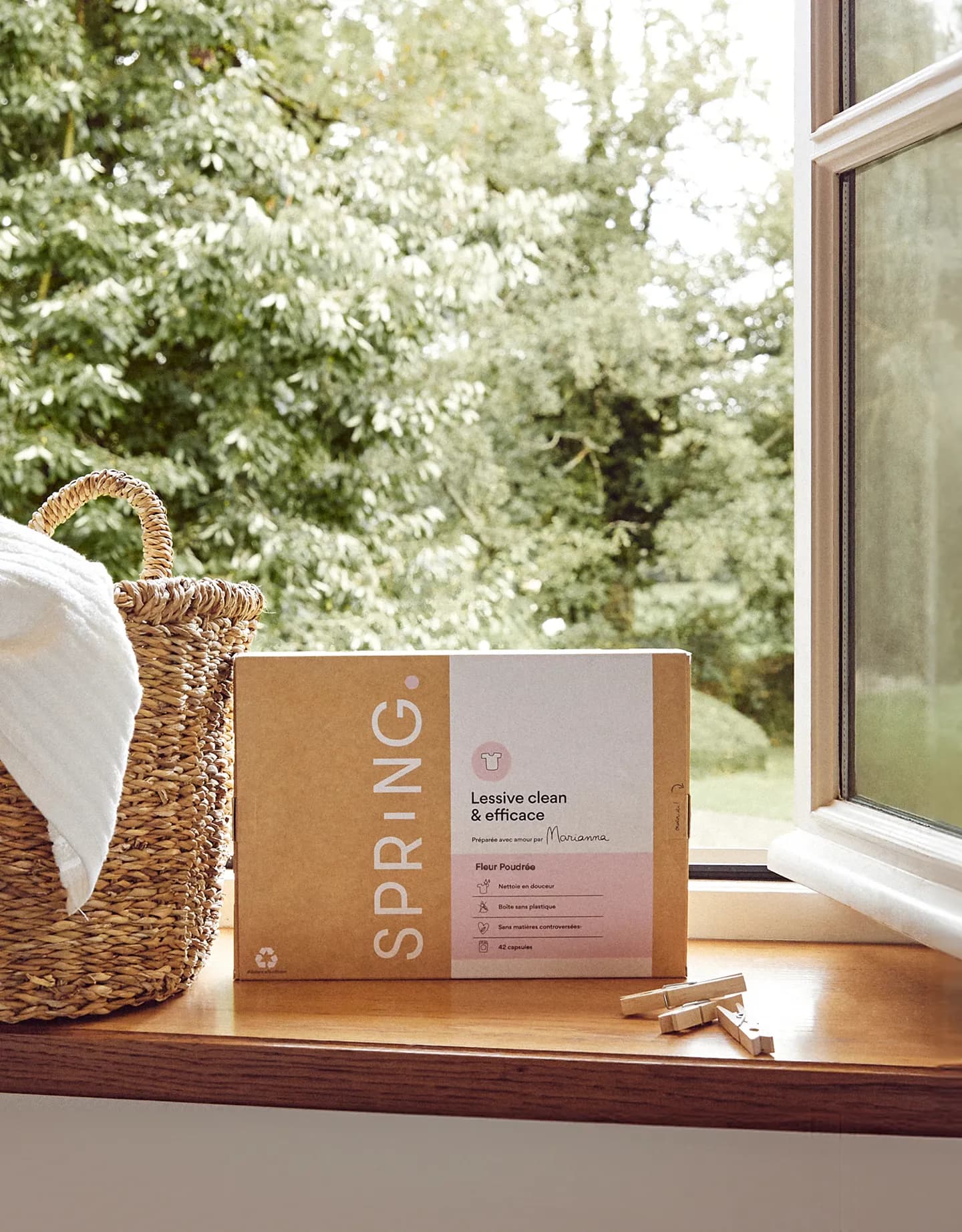 pack de lessive fleur poudrée de face