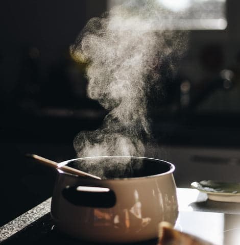 bain vapeur son visage