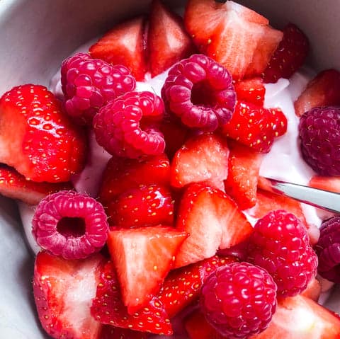 fraises et framboises